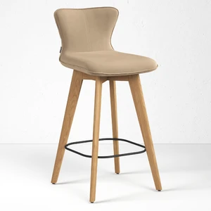 Siena, Дизайнерский полубарный стул со спинкой