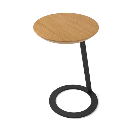 Приставной кофейный стол с черным основанием Soho