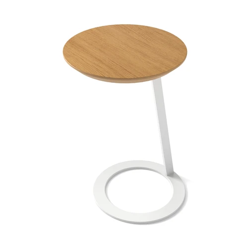 Приставной кофейный стол с белым основанием Soho