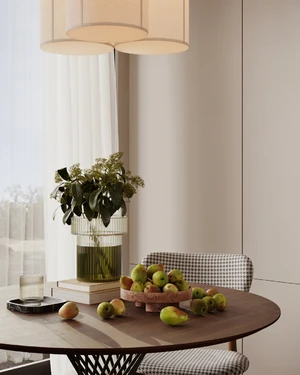 Дизайнерский обеденный стол, американский орех Turin в интерьере: фото 6