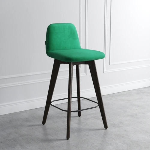 Monte Round + Conny - полубарная группа стол + стулья 2 шт в ткани 1 кат.