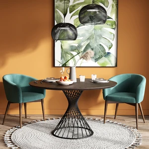 Обеденный стол, 110×110×73.5 см Turin в интерьере: фото 3