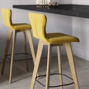 Дизайнерский барный стул со спинкой Siena в интерьере: фото 3