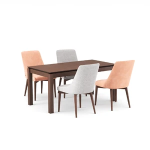 Taller + Miami, Стол раздвижной + 4 стула в ткани 3 и 4 категории