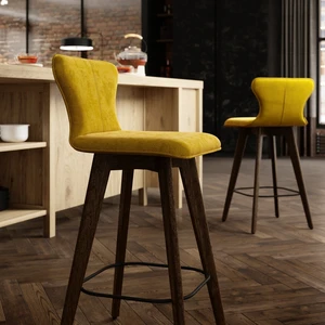 Дизайнерский полубарный стул со спинкой Siena в интерьере: фото 7