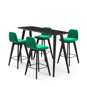 Monte + Conny, Полубарная группа стол + стулья 4 шт в ткани 1 кат.