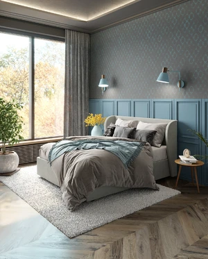Интерьер спальни в стиле французского прованса с кроватью Lulu: фото 