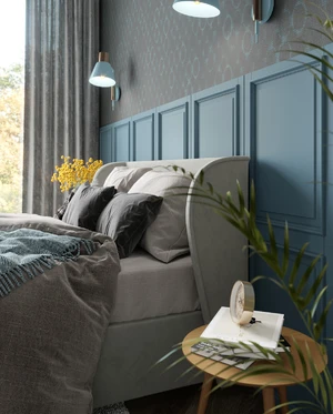 Интерьер спальни в стиле французского прованса с кроватью Lulu: фото 1