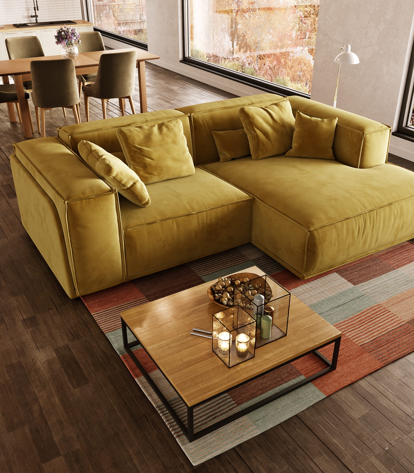 Стильные желтые диваны в интерьере: ТОП-10: фото NaN