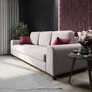 Темный интерьер с розовым диваном Vittorio: фото 1