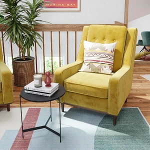 Кресло дизайнерское, 78 см ткань Enjoy Lux 18 Scott в интерьере: фото 