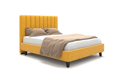 Кровать двуспальная на ножках, 140×200 см Elle