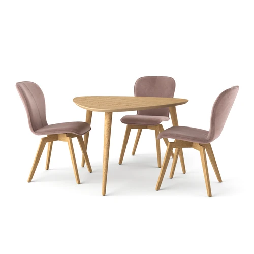 Ronda Shell + Aspen - стол + 3 стула в ткани 1 категории