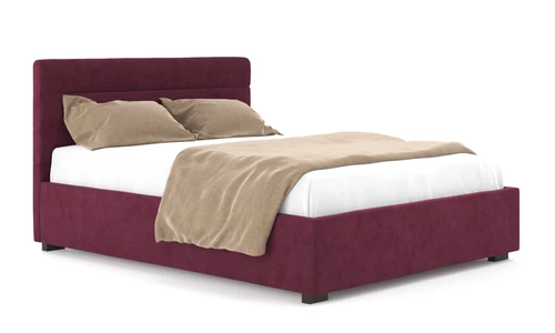 Двуспальная кровать с низким изголовьем и подъемным механизмом Tara Low