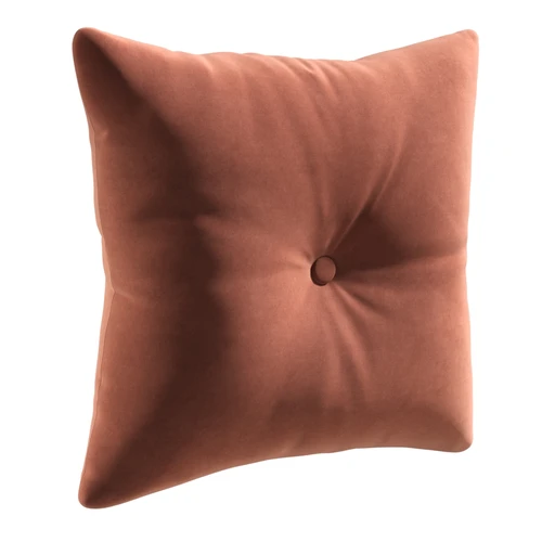 Декоративная подушка - 45×45 см квадратная с пуговицей