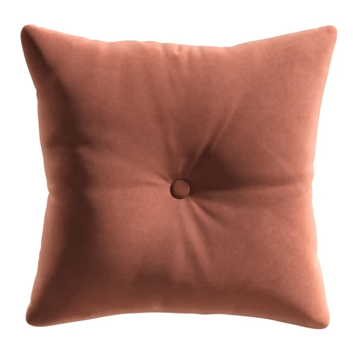 Декоративная подушка - 45×45 см квадратная с пуговицей