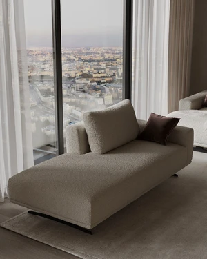 Дизайнерский диван-кушетка Zillis в интерьере: фото 4