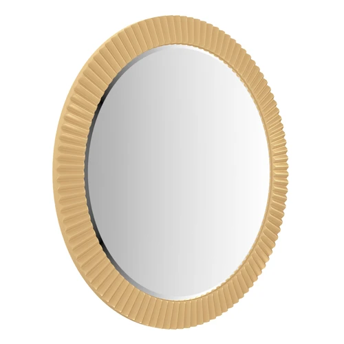 Aster Medium - зеркало круглое 80 см в узкой золотой раме