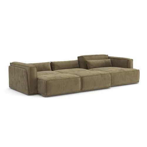 Угловой диван-кровать, 350 см, выкатная еврокнижка Vento Light