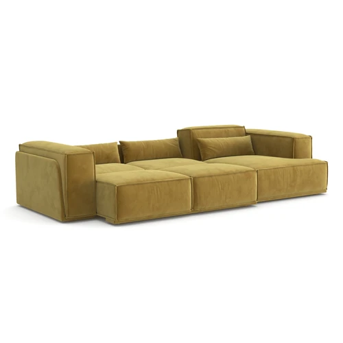 Угловой диван-кровать, 346 см, выкатная еврокнижка V2 Vento Classic