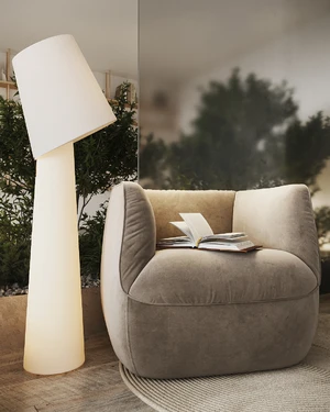 Кресло дизайнерское, 80×82×72 см Spin в интерьере: фото 3