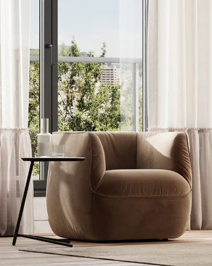 Кресло дизайнерское, 80×82×72 см Spin в интерьере: фото 7