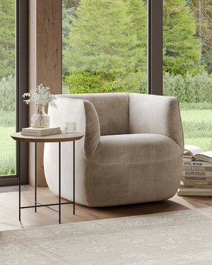 Кресло дизайнерское, 80×82×72 см Spin в интерьере: фото 13