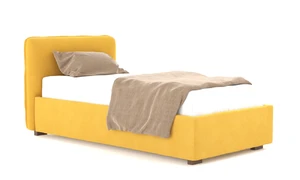 Brooklyn Low, Дизайнерская односпальная кровать с подъемным механизмом и низким изголовьем