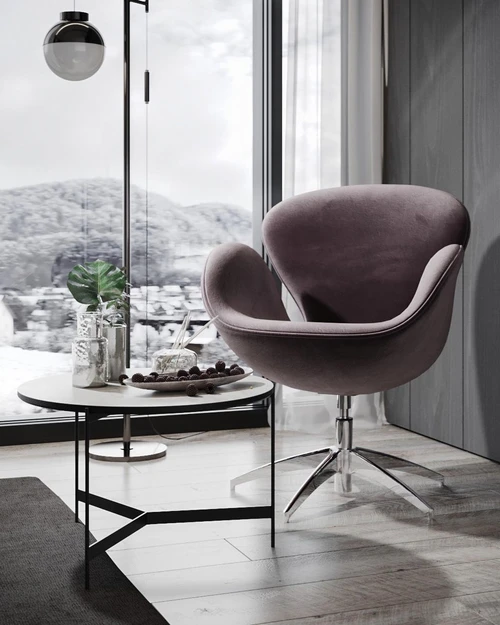 Swan - кресло дизайнерское 74×70×89 см