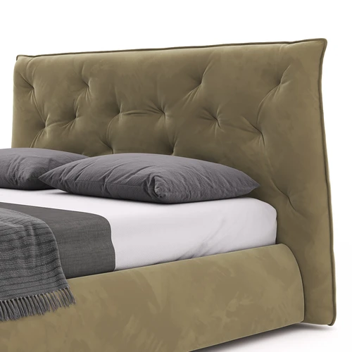 Дизайнерская двуспальная кровать с подъемным механизмом Jess