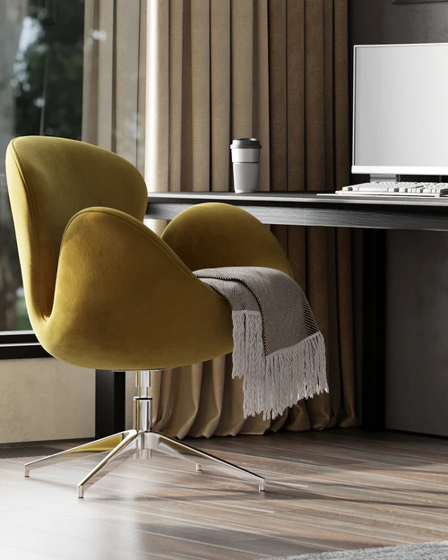 Кресло дизайнерское, 74×70×89 см Swan