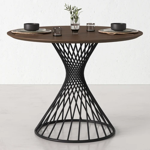Дизайнерский обеденный стол круглый D100 Turin