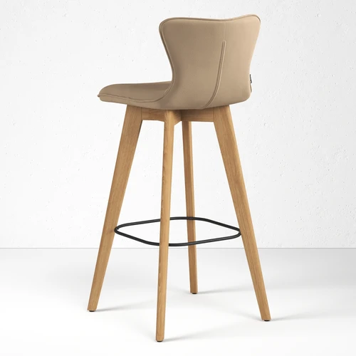 Дизайнерский барный стул со спинкой Siena