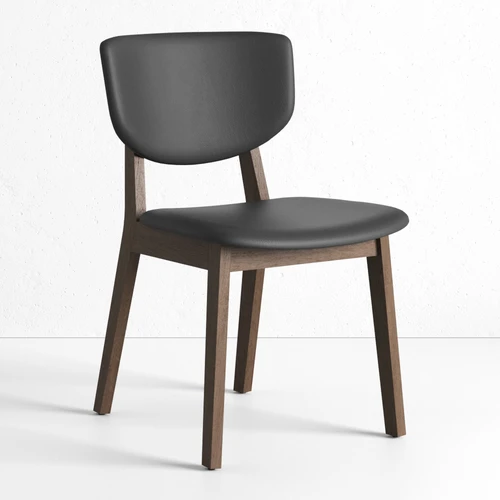 Дизайнерский обеденный стул кожаный Tomas
