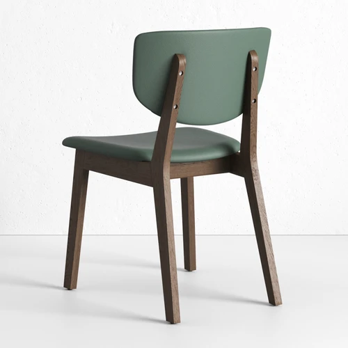 Дизайнерский обеденный стул кожаный Tomas