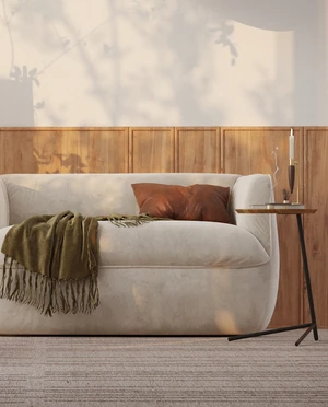 Дизайнерский диван 2-местный без механизма Spin в интерьере: фото 4