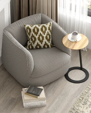 Кресло дизайнерское, 80×82×72 см Spin в интерьере: фото 3