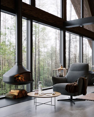 Кресло дизайнерское,  90×85×106 см Lind в интерьере: фото 13