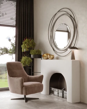 Кресло дизайнерское,  90×85×106 см Lind в интерьере: фото 10