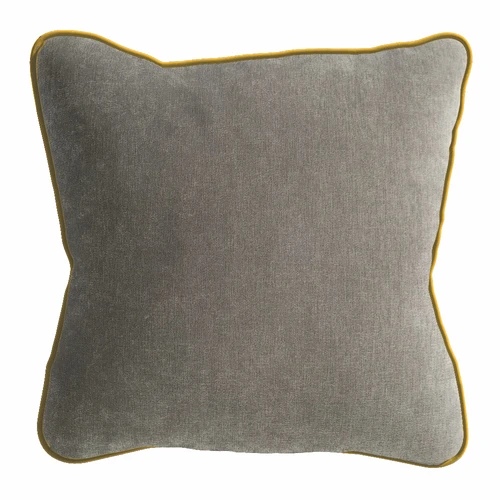 Квадратная, 45×45 см / цвет канта Velvet Lux 83 Декоративная подушка с кантом
