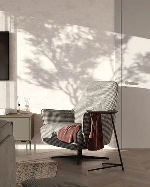 Кресло дизайнерское,  90×85×106 см Lind в интерьере: фото 