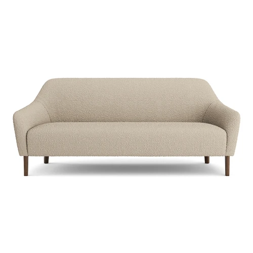 Дизайнерский диван в букле 3-местный без механизма Miami Lux