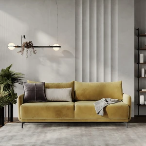 Дизайнерский диван-кровать, шагающая еврокнижка Archi в интерьере: фото 4