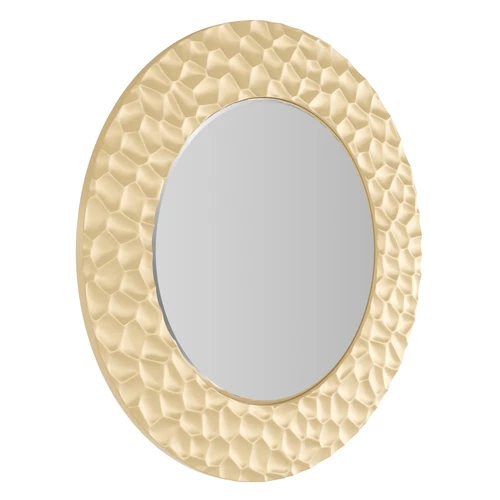 Зеркало круглое, 60 см в широкой золотой раме Kubi Small