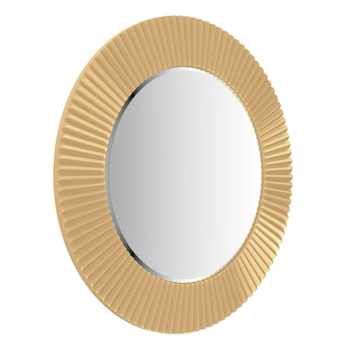 Зеркало круглое, 80 см в широкой золотой раме Aster Medium