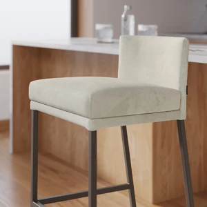 Дизайнерский полубарный стул со спинкой Abbot в интерьере: фото 3