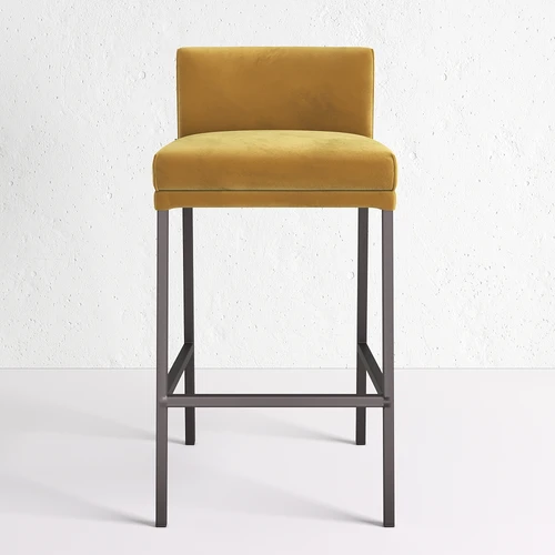 Дизайнерский полубарный стул со спинкой Abbot