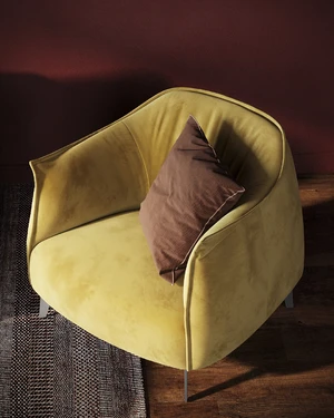 Кресло дизайнерское, ткань Manhattan 12-Труссарди 0/1 Vivo в интерьере: фото 2