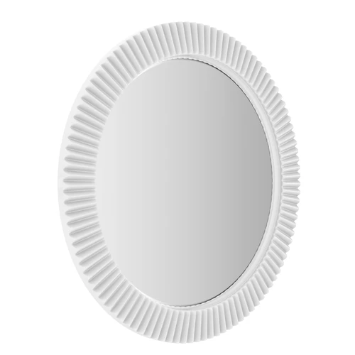 Зеркало круглое, 60 см в узкой белой раме Aster Small