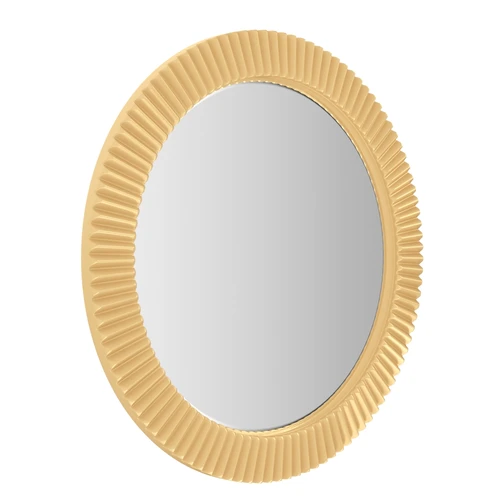 Зеркало круглое, 60 см в узкой золотой раме Aster Small